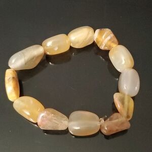 Amber GEM Beaded Bracelt
